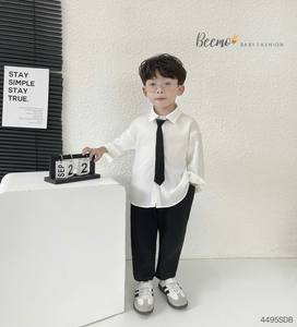 Hot Trend Korean Style Winter <b>3</b>-Piece Set <b>for</b> Baby Boys <b>Slide</b> Shirt with Tie <b>for</b> Students Directly From Vietnam - Product Image 3