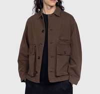 Jaket Bomber Pria Musim Dingin Grosir Logo Kustom High Street dengan Ritsleting, Banyak Kantong, Bernapas, Cepat Kering, Ramah Lingkungan