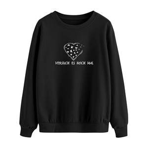 Logotipo personalizado de las mujeres sudaderas de gran tamaño liso en blanco suéter con capucha de cuello redondo de lana a granel fabricante - Product Image 1