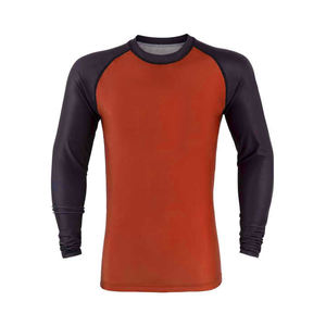 Venta al por mayor logotipo personalizado impreso camisa de compresión Jiu Jitsu brasileño protectores de erupción para los hombres ropa de Fitness - Product Image 3