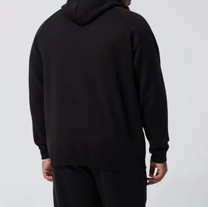 ชุดวอร์มฮู้ดดี้ผ้าฝ้ายผู้ชายสไตล์สตรีทแวร์สำหรับฤดูหนาวทรงโอเวอร์ไซส์ - Product Image 3