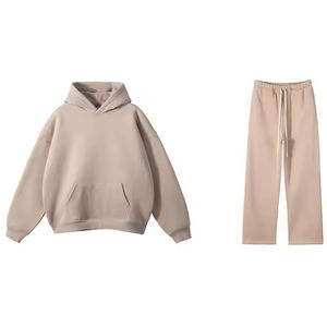 Conjunto de pantalones de chándal y Sudadera con capucha para hombre Conjunto de pantalones de chándal y Sudadera con capucha en blanco Chándal de algodón Chándal de hombre personalizado OEM - Product Image 4