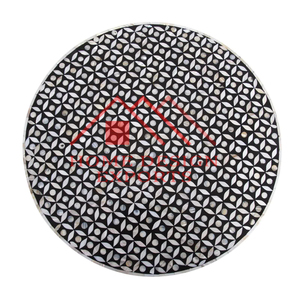 Meubles de table d'appoint en métal aluminium fini argent 2025 décoratifs pour la maison - Product Image 6