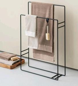 Classic Iron Towel Rack Suitable Bathroom Interiors Providing Hanging Storage Durable Construction Timeless Design Home Utility - Product Image 6