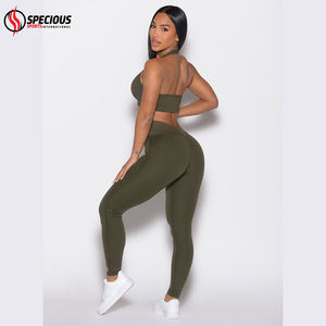 Leggings de Yoga con Logotipo Personalizado, Cintura Alta Elástica, Efecto Levanta Glúteos, Espalda en Forma de V, Transpirables, Elásticos en Cuatro Direcciones, para Mujer - Product Image 3