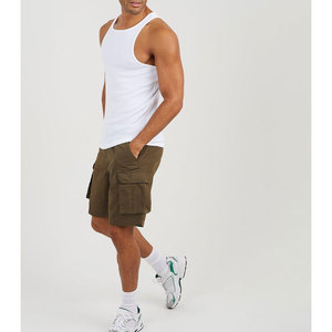 กางเกงขาสั้นคาร์โก้ผู้ชายคุณภาพสูงสั่งทำพิเศษ ผ้าฝ้าย 100% รับผลิตแบบ OEM ODM ดีไซน์ล่าสุดปี 2026 ขายส่ง กางเกงขาสั้นลำลองสั่งทำพิเศษ - Product Image 6