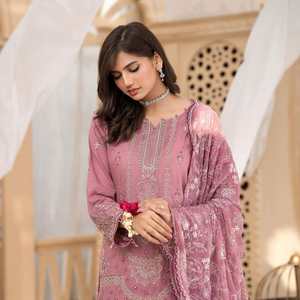 Lehenga Choli de mariée en cuir véritable de créateur, broderie lourde multicolore, 4 saisons, pour femmes, tenue de fête indienne et pakistanaise - Product Image 2