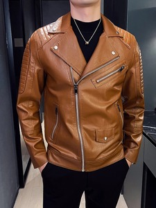 Hommes de haute qualité en cuir véritable toile affaires décontracté à la mode à la mode Slim Fit polyvalent confortable respirant - Product Image 4