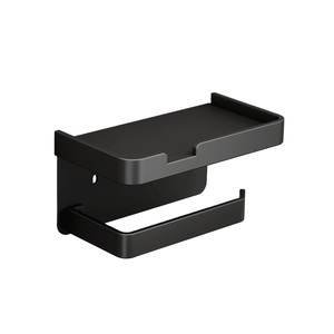 Soporte de papel higiénico de hierro clásico de alta tendencia, accesorio de baño decorativo montado en la pared con diseño moderno, uso duradero - Product Image 1