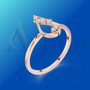 Pendientes largos de plata de 18K con elegantes anillos de diamantes - Product Image 1