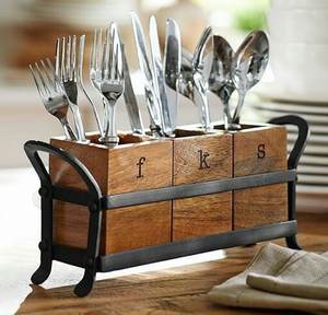 ที่ใส่ช้อนไม้คุณภาพดีที่สุดสำหรับขาตั้งโลหะสำหรับขนาดที่กำหนดเองราคาถูกพร้อมขัดเงาสำหรับขาย - Product Image 6