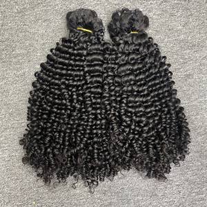 Extensions de cheveux humains bruts non transformés vierges bouclés profonds Toutes les textures, taille et couleur de l'usine du Vietnam - Product Image 5