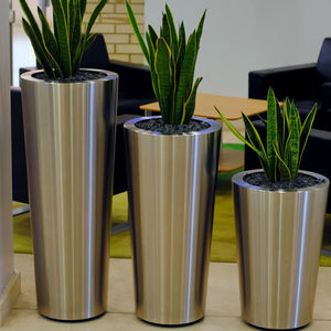 <b>Set</b> <b>Of</b> <b>3</b> Metal Cylinder <b>Vases</b> For Weddings And Events Creating Elegant Centerpieces And Decorative Accents - Product Image 1