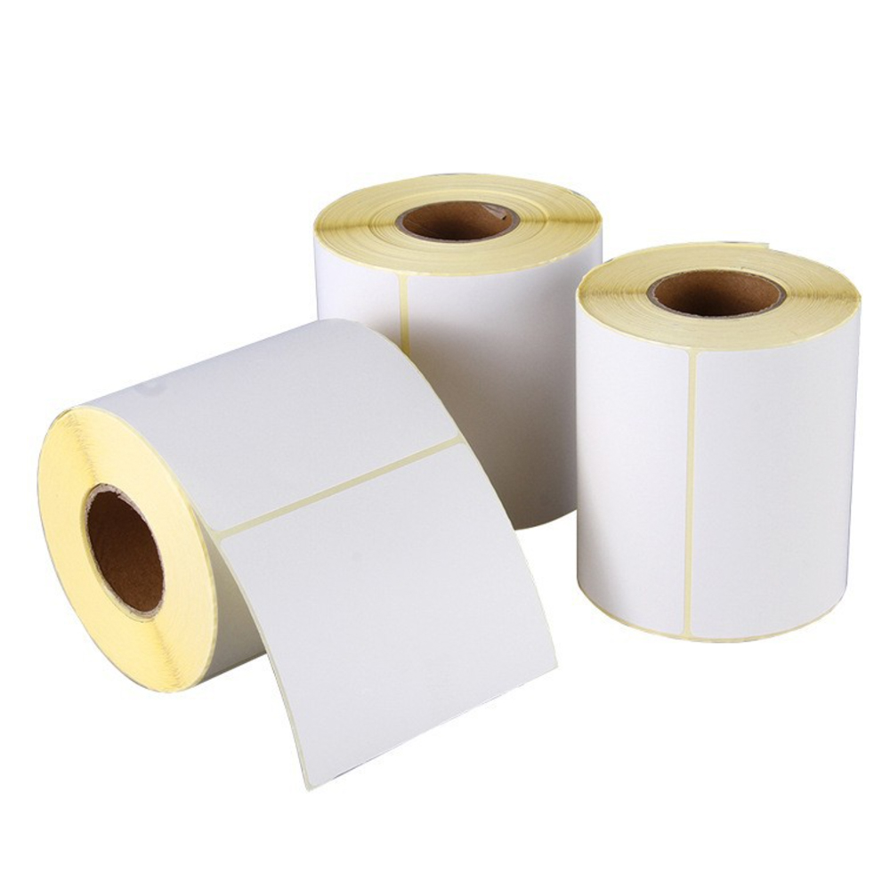 Premium Customized Direct Thermal Label Roll 100*150mm Adhesive Waterproof Thermal Shipping Label Stickers for Barcode Printer