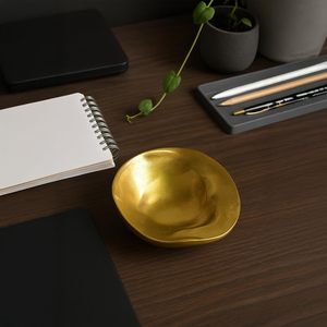 ชามอลูมิเนียมหล่อด้วยทองเหลืองเงาสำหรับตกแต่งบ้านสำนักงาน - Product Image 6