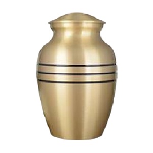 High Quality Brass Cremation <b>Keepsake</b> Urns With Engraving Black And Gold Finished For Human <b>Ashes</b> Funeral Supply - Product Image 2