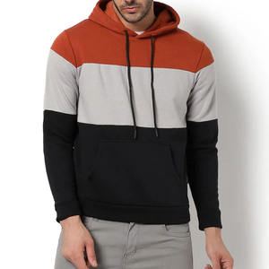 Sweat-shirts et sweats à capuche épais 100 % coton pour hommes, coupe classique, couleur unie, impression de logo personnalisé - Product Image 2