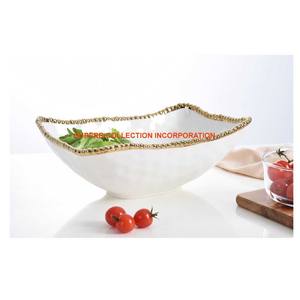 ชามฐานสแตนเลสและทองเหลืองสำหรับตกแต่งโรงแรมสำหรับงานแต่งงาน - Product Image 1