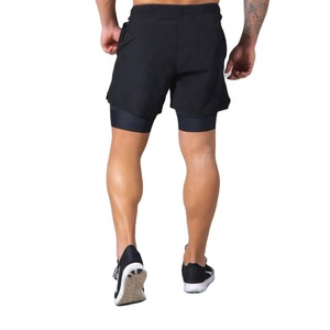 Short d'entraînement de course à pied pour hommes avec logo personnalisé Pantalon de survêtement en coton avec motif solide Prix bon marché Vente en gros OEM - Product Image 5