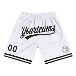 Industrie Direct Engro Sportswear Short de basket-ball rétro authentique confortable personnalisé blanc royal-bleu clair - Product Image 4