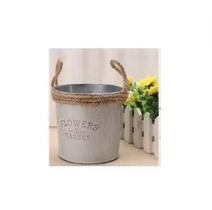 Nouvelle arrivée Jardinière galvanisée au design élégant Pots de fleurs au design unique avec support au prix le plus bas - Product Image 4