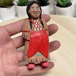 YEEYAYA in ottone intagliato a mano scultura in legno Art Deco Design indiano figurina in legno naturale pianta americana modello per la decorazione della casa - Product Image 5