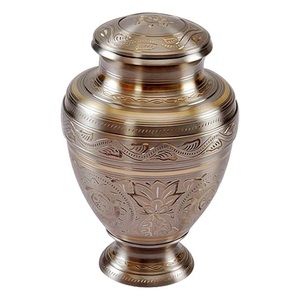 Urna funeraria de cremación de aluminio con logotipo personalizado de tamaño personalizado de estilo americano de Metal para cenizas humanas para adultos - Product Image 2