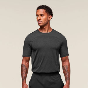 Camiseta Casual de Manga Corta con Cuello Redondo para Hombre, Color Amarillo Sólido, Talla Grande, 100% Algodón, Secado Rápido, Transpirable, Antiarrugas, Logotipo Personalizado en la Parte Delantera - Product Image 1