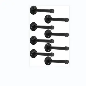 4er Pack Industrial Black Iron Pipe Regal halterungen Wand halterung DIY Regal halterungen Pipe Decor Wall Rustikal