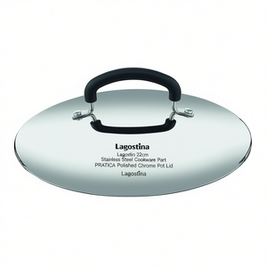 Lagostina 22cm Stainless Steel <b>Cookware</b> Part PRATICA Polished Chrome Pot Lid by Lagostina - Product Image 2