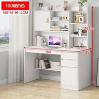Bureau d'ordinateur pliable simple avec étagère pour étudiants ou petits espaces pour la maison ou la location d'écriture