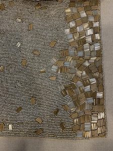 Winter Special Solidarity Impex Gold Silver Jeweled Shaped Hand Beaded <b>Placemat</b> Festive Mats & Pads for Weddings Dining Parties - Product Image 5