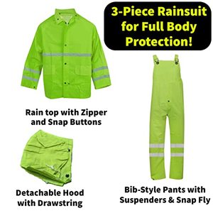 Traje de Seguridad de Dos Piezas para Hombre MIRAS MI-312, Nuevo Estilo 2023, de la Mejor Calidad, Impermeable, a Prueba de Radiación, con Protección Contra Vapores - Product Image 3