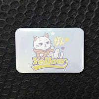 Badge rectangulaire en soie de 58 mm avec épingle de sûreté, logo personnalisé imprimé pour la décoration de vêtements - Product Image 4