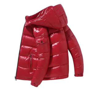 Custom Wholesale Winter Warm Windproof Men's Puffer Jacket OEM Customized Outdoor <b>Stand</b> Collar Front Logo High Quality - Product Image 6