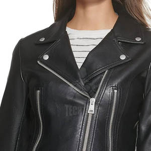 Chaqueta de moda para mujer de alta calidad 2025, ropa de invierno, la mejor llegada, chaquetas de cuero a la moda para mujer a precio barato - Product Image 5