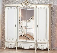 Ensemble de chambre à coucher classique de luxe royal en bois de mahogany massif, sculpté à la main, fait sur mesure, tailles personnalisables pour l'ameublement de la maison
