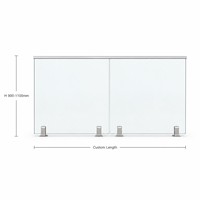 Balustrade en verre sans cadre, acier inoxydable 306, norme australienne, clôture de balcon et de piscine