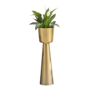 Pot de fleur argent métal aluminium plante martelée vase à fleurs décoratif inde jardinières en métal - Product Image 5