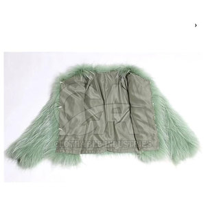 Abrigo de Piel Sintética de Mongolia, Estilo Teddy, Corto, para Mujer, Chaqueta de Piel Sintética de Mongolia, Ropa de Abrigo de Invierno de Moda - Product Image 5