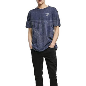 เสื้อยืด2025ฟอกสีกรดสำหรับผู้ชายเสื้อยืดผ้าฝ้ายน้ำหนักมากออกแบบได้ตามต้องการขนาดใหญ่สำหรับผู้ชายวินเทจ - Product Image 6