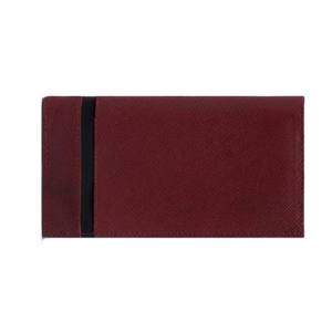 Cartera Larga de Cuero Texturizado Marrón Premium para Hombre, Elegante Cartera de Mano con Acabado Saffiano, con Múltiples Ranuras para Tarjetas y Cremallera - Product Image 5