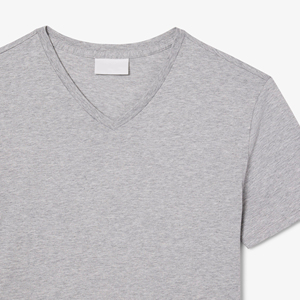 Camisetas de Hombre con Cuello en V, Diseño Moderno, Transpirables, de Secado Rápido, Color Sólido, Manga Corta, 100% Algodón, Corte Regular - Product Image 6