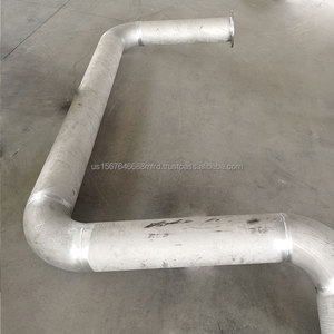 Tuyau de fabrication NPS ASTM S31803 de 3 pouces, fabrication de bobines de tuyaux, dessin de fabrication, coude à 90 degrés avec bride - Product Image 2
