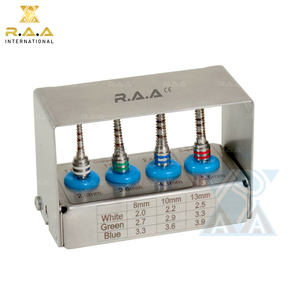Dental Tissue <b>Punch</b> Kit Metal Surgical Instrument <b>Set</b> with Bur Holder CE Certified Class I Manual Dental Surgery Tools - Product Image 2