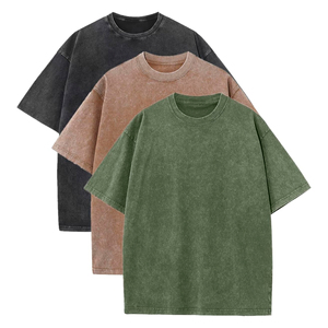 T-shirts pour hommes personnalisés de haute qualité avec impression de style vintage graphique 100% coton biologique respirant grande taille Logo délavé à l'acide surdimensionné - Product Image 4