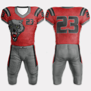 Youth Custom Sublimation American Football Uniform Set Short Sleeve Jersey <b>Pants</b> for Competitive Team Sports & Events - Product Image 2