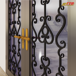 Descubre elegantes puertas de arte del hierro para la entrada principal de tu casa hechas a mano por fabricantes de puertas expertos - Product Image 6