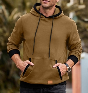 Basics New Color sólido Sudadera con capucha al aire libre Camping Caza Algodón mezclado con capucha Hombres Deportes Algodón Camo Chaquetas - Product Image 5