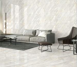 Azulejos de Porcelana Pulida de Primera Calidad, 600x1200 mm, Blanco con Vetas Grises, Textura Sólida, Únicos para Uso Comercial, en el Hogar, en Pasillos y Exteriores - Product Image 4